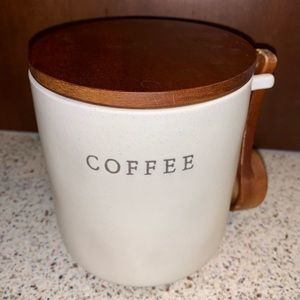 Stoneware coffee canister